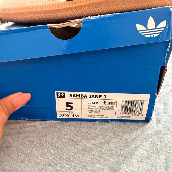 adidas samba mary janes Kids/womens Shoes in White and Black - Picture 7 of 7